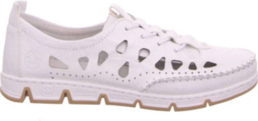 Rieker Comfort Veterschoenen voor Dames in het wit