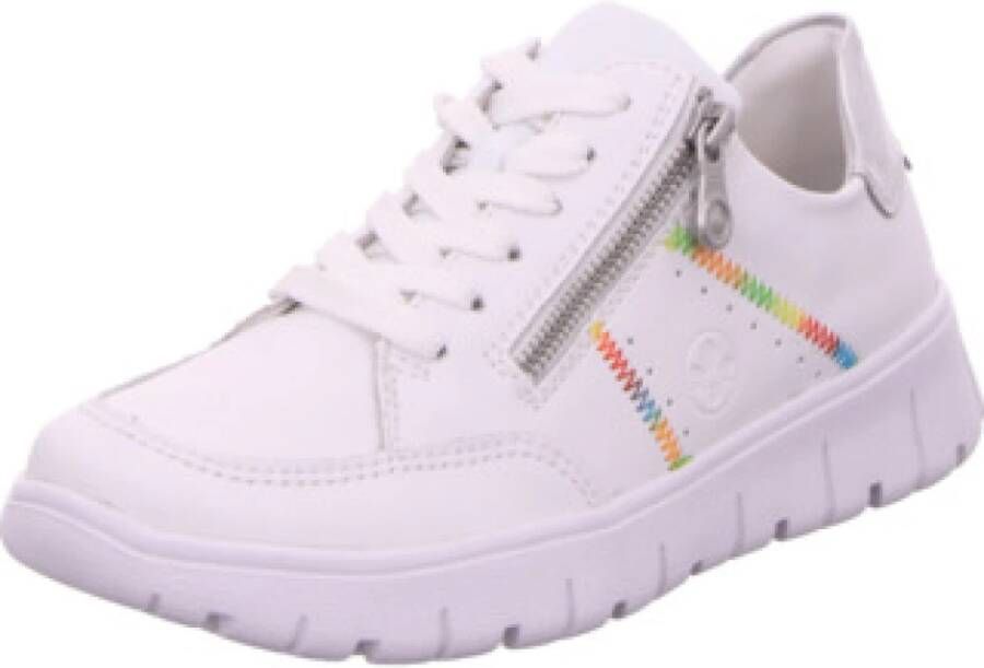 Rieker Sneakers veterschoenen lage schoen vrijetijdssneaker zijrits