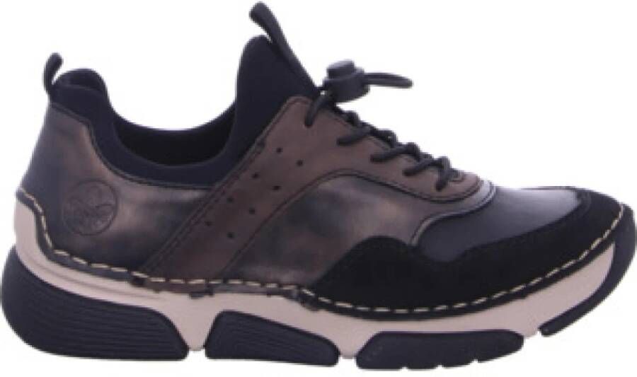 Rieker Slip-on sneakers instapschoen vrijetijdsschoen lage schoen met snelle sluiting