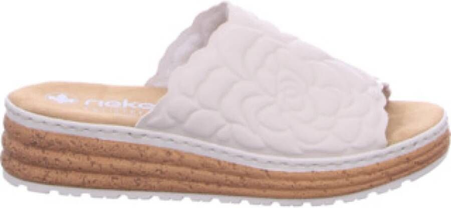 Rieker Slippers Zomerschoen slippers pantoffel met zachte binnenzool