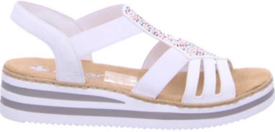 Rieker Comfort Veterschoenen voor Dames in wit