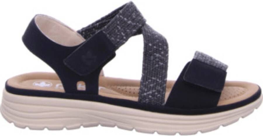 Rieker Sandalen zomerschoen outdoorsandaal met verstelbare klittenbanden