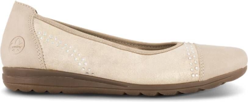 Rieker Comfortabele Ballerina met Strass-steentjes