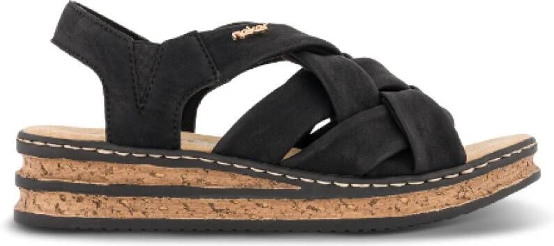 Rieker Comfortabele Geweven Sandaal