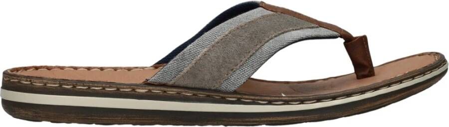 Rieker Comfortabele herenslipper Gray Heren