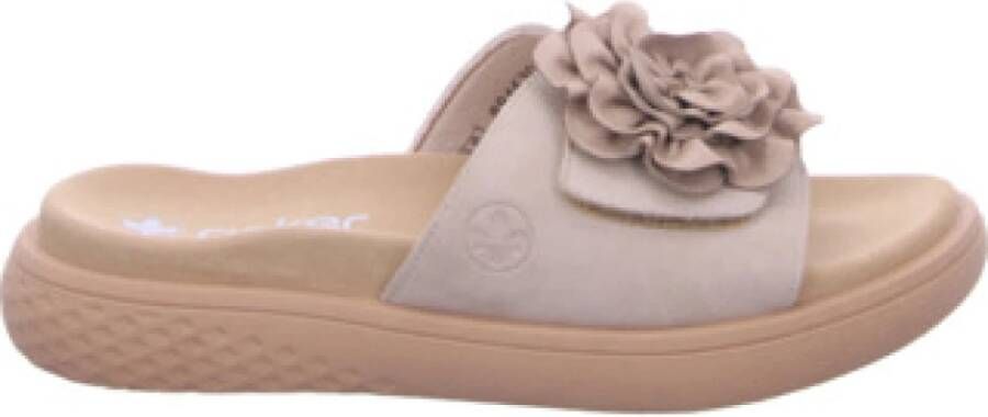 Rieker Slippers Zomerschoen pantoffel strandschoen met comfortabel voetbed
