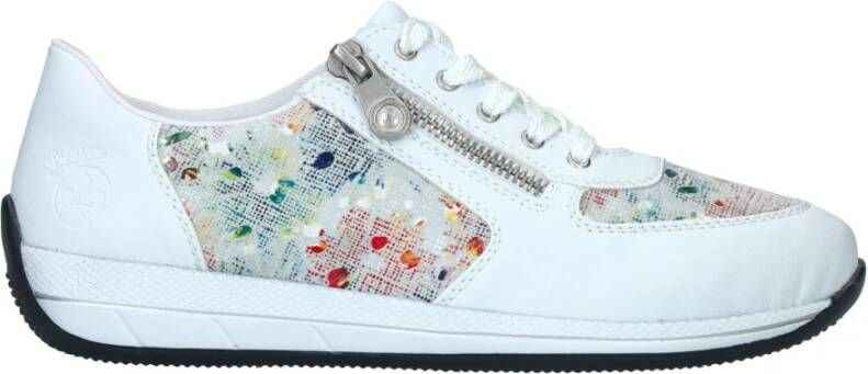 Rieker Comfortabele Vetersneaker met Print Multicolor Dames