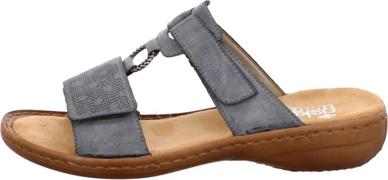 Rieker Dames slippers Open Teen licht blauw - Foto 2