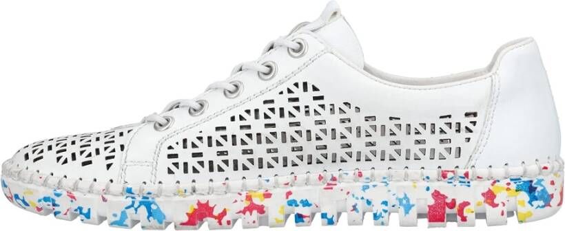 Rieker Slip-on sneakers lage schoen vrijetijdsschoen instapschoen met elastiek