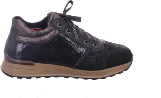 Rieker Sneakers vrijetijdsschoen lage schoen veterschoen met zijrits - Foto 3