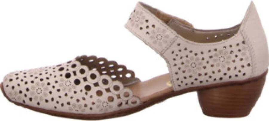 Rieker Elegante Beige Pumps met Hak