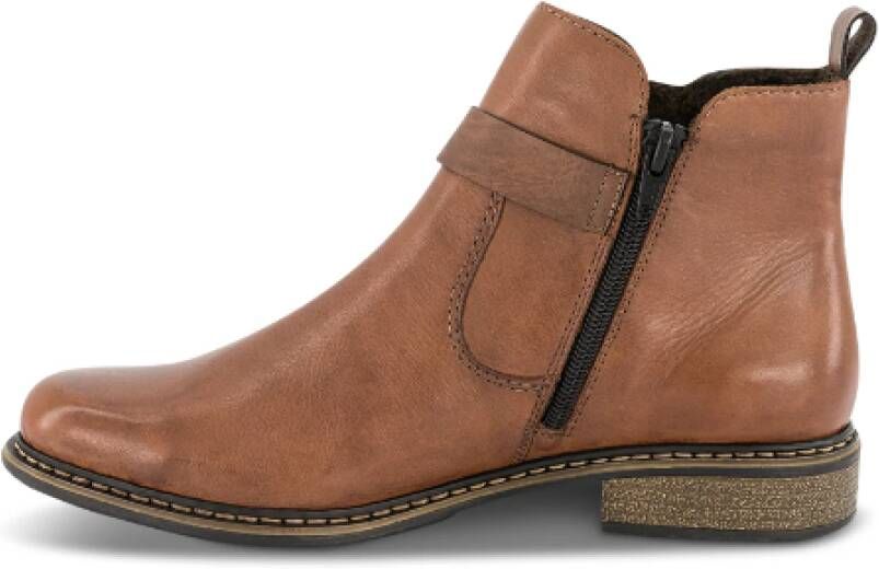 Rieker Elegante Blauw en Goud Laarzen Brown Dames