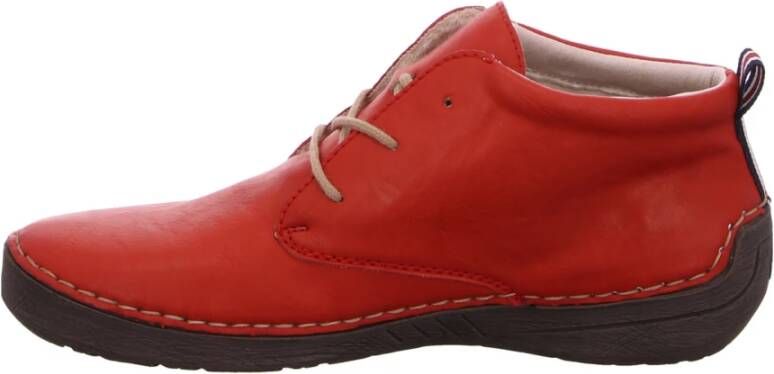Rieker Hoge veterschoenen enkellaars veterschoen met kadernaad