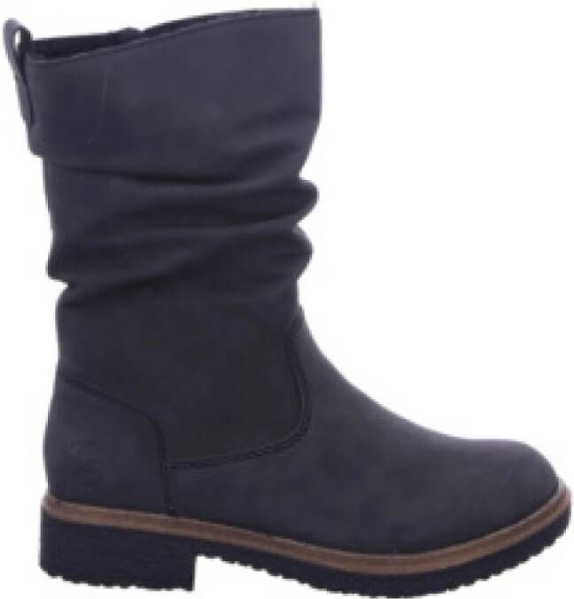 Rieker Winterlaarzen klassieke laarzen blokhak slouchy schacht met warme voering