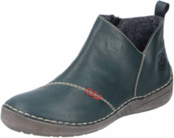 Rieker Boots zonder sluiting enkellaars casual laarzen met binnenrits
