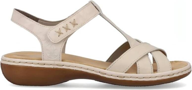 Rieker Flat Sandals Beige Dames - Foto 2