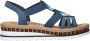 Rieker V7909-12 dames sandalen sportief blauw - Thumbnail 2