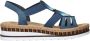 Rieker V7909-12 dames sandalen sportief blauw - Thumbnail 3