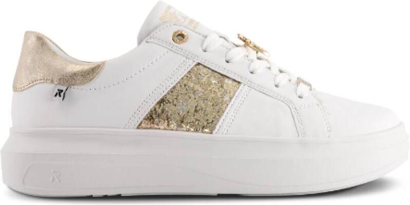 RRieker R-Rieker Plateausneakers met stijlvolle metallic-details vrijetijdsschoen lage schoen veterschoen - Foto 4