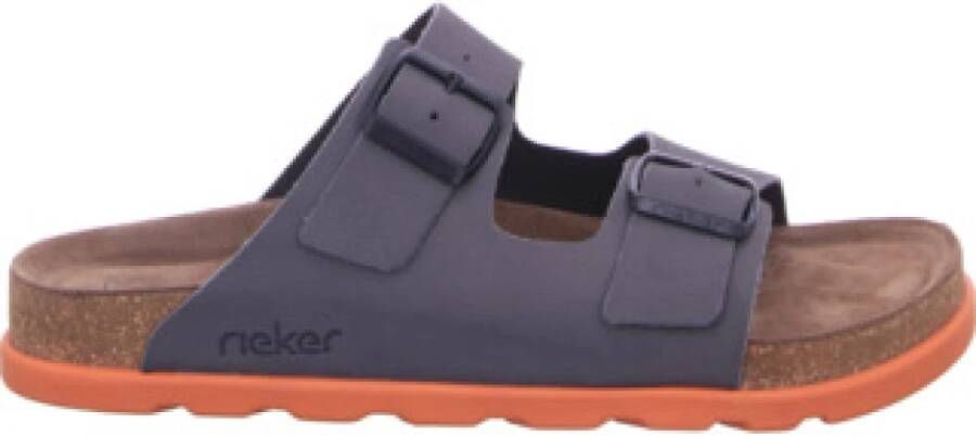 Rieker Slippers zomerschoen strand schoen huisschoen met comfortabel voetbed