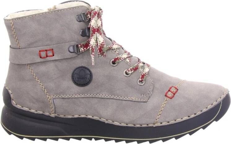 Rieker Grijze Veterschoenen voor Vrouwen