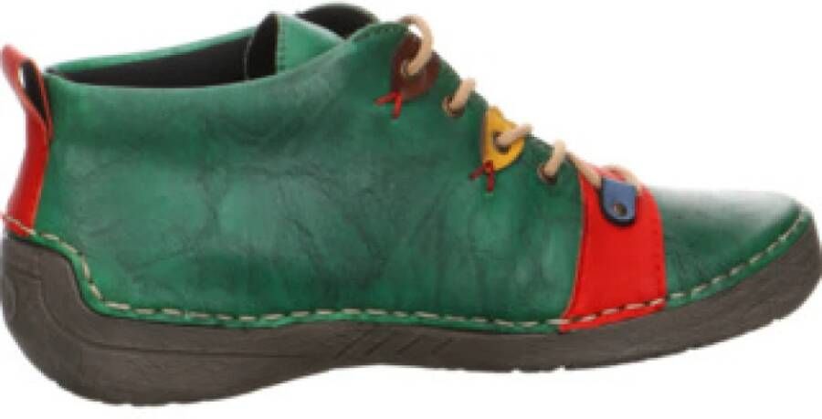 Rieker Hoge veterschoenen met contrastkleurige details