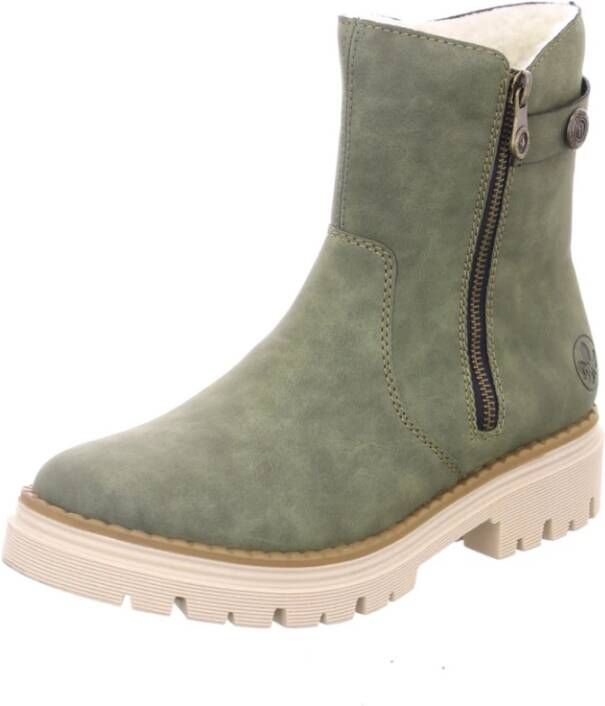 Rieker Groene Enkellaars Green Dames