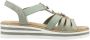 Rieker Sandalen zomerschoen sandaal sleehak met decoratieve elementen - Thumbnail 2