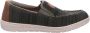 Rieker heren mesh slip-on schoen kaki groen - Thumbnail 2