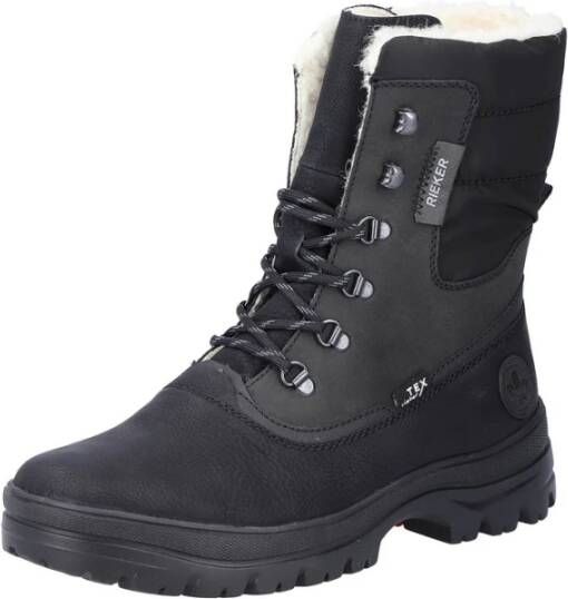 Rieker Zwarte Casual Enkelboots Zwart