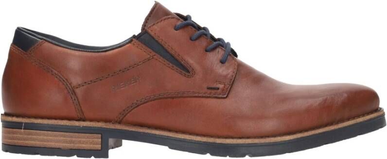 Rieker Klassieke leren veterschoen Brown Heren