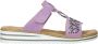 Rieker Lila Juweel Slipper voor Dames Purple Dames - Thumbnail 7