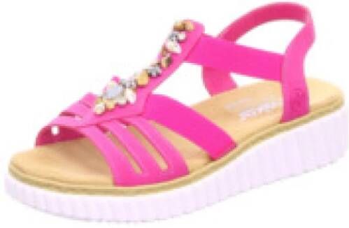 Rieker Plateausandalen zomerschoen sandaal plateauhak met zachte binnenzool - Foto 4