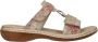 Rieker Metallic Gouden Print Slipper Multicolor - Thumbnail 12