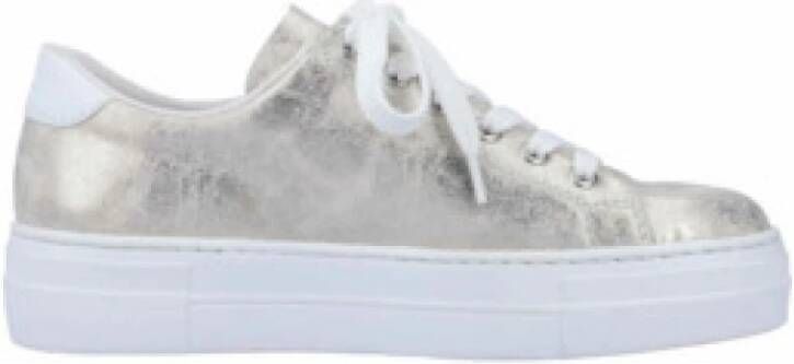 Rieker Sneakers vrijetijdsschoen lage schoen veterschoen met plateauzool