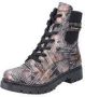 Rieker Winterlaarsjes lace-up boots ankle boots block heel with inner zipper - Thumbnail 2