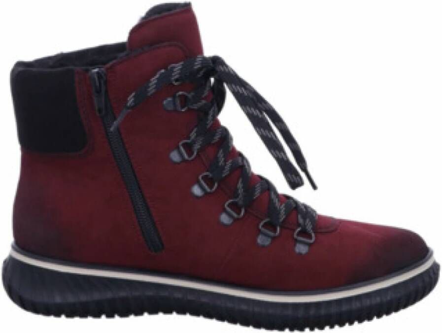 Rieker Winterlaarzen veterschoenen enkellaars tex-membraan met gewatteerde schacht
