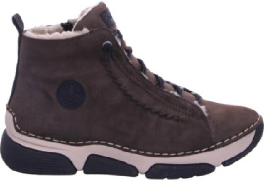 Rieker Winterlaarzen winter-enkellaars outdoorlaarzen warme voering met binnenrits