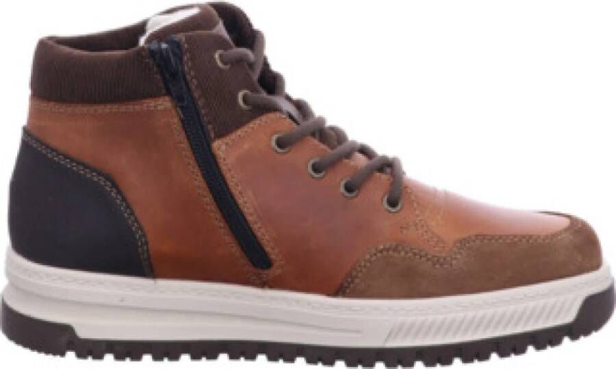 Rieker Warme waterafstotende sportieve veterschoen Brown Heren