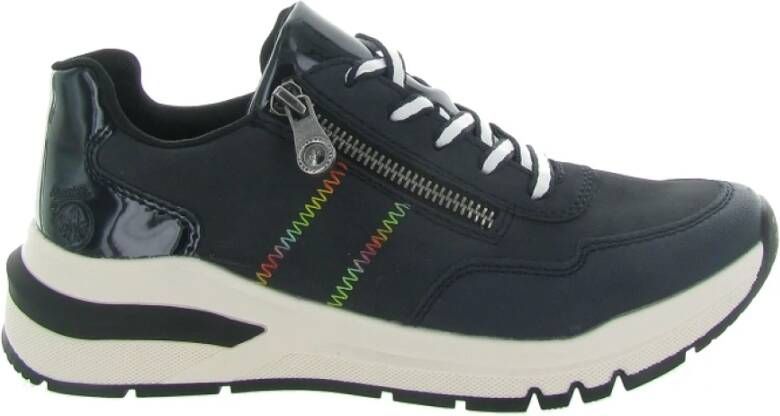 Rieker Pallabase Twill Schoenen Black Dames