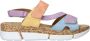 Rieker Pastel zomer sandaal met plateauzool Multicolor Dames - Thumbnail 8