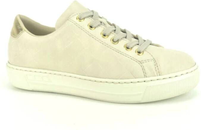 Rieker Plateausneakers van canvas vrijetijdsschoen lage schoen veterschoen