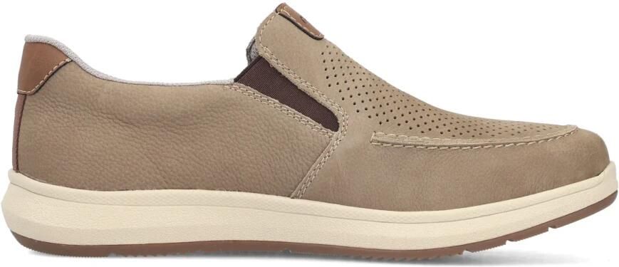 Rieker Instappers Bootschoen taupe H-leest Leer - Foto 9