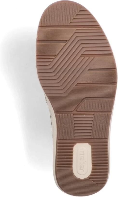 Rieker Instappers Bootschoen taupe H-leest Leer - Foto 6