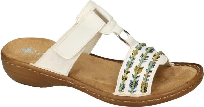 Rieker -Dames wit slippers & muiltjes