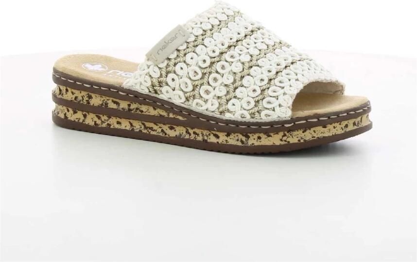 Rieker Muiltjes 'Comfort' offwhite