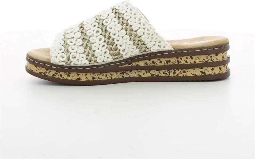 Rieker Muiltjes 'Comfort' offwhite