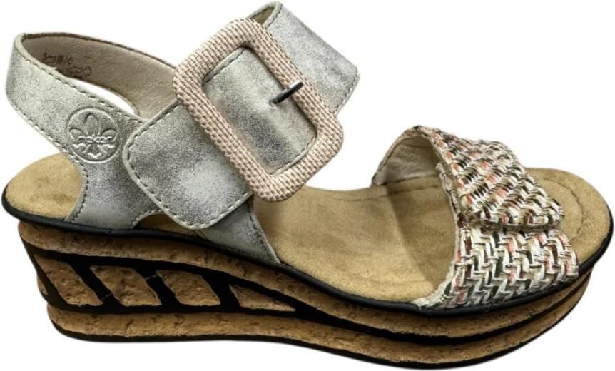 Rieker Sandalen met sleehak 68172-60