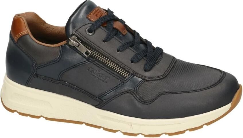 Rieker Sneakers met gepolsterde schaprand vrijetijdsschoen lage schoen veterschoen