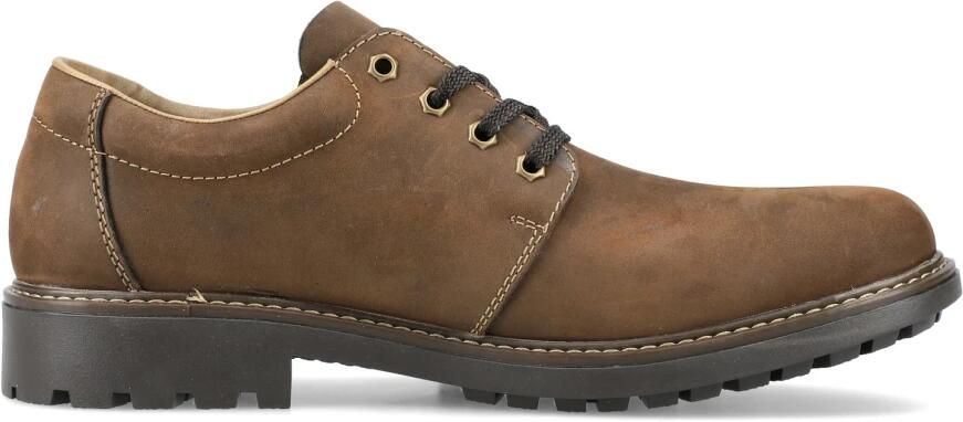 Rieker heren veterschoenen halve schoenen zakelijke schoenen leren B4610 bruin